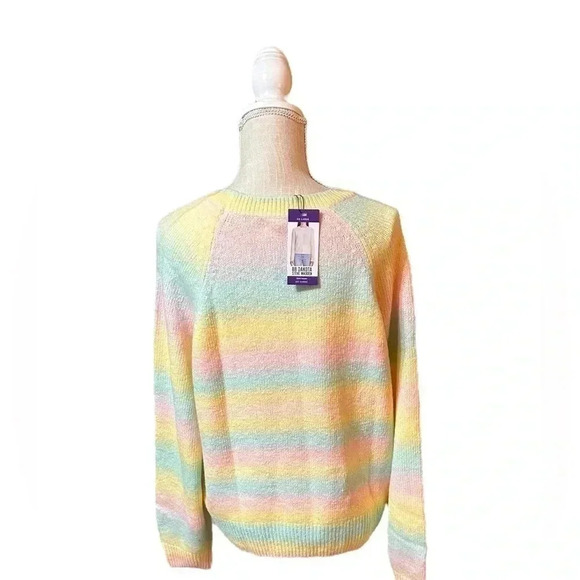 BB Dakota by Steve Madden Yellow Pastel Ombre Pullover Sweater Plus Size XXL New - Picture 2 of 12